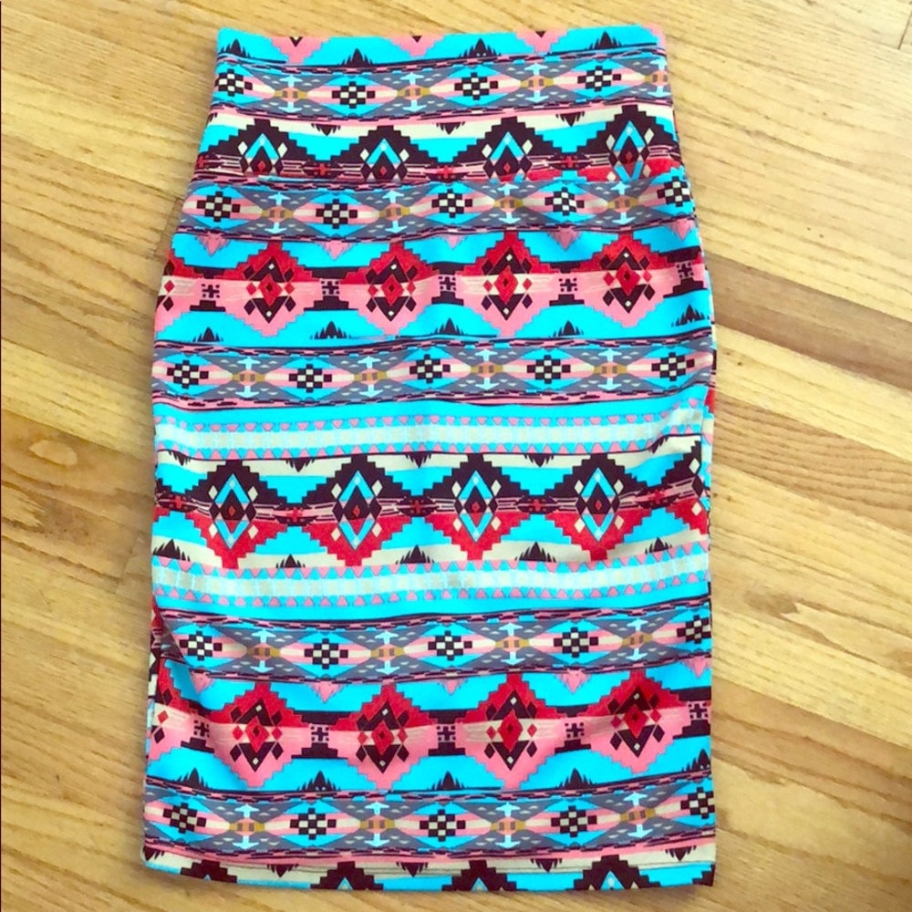 Long Aztec skirt